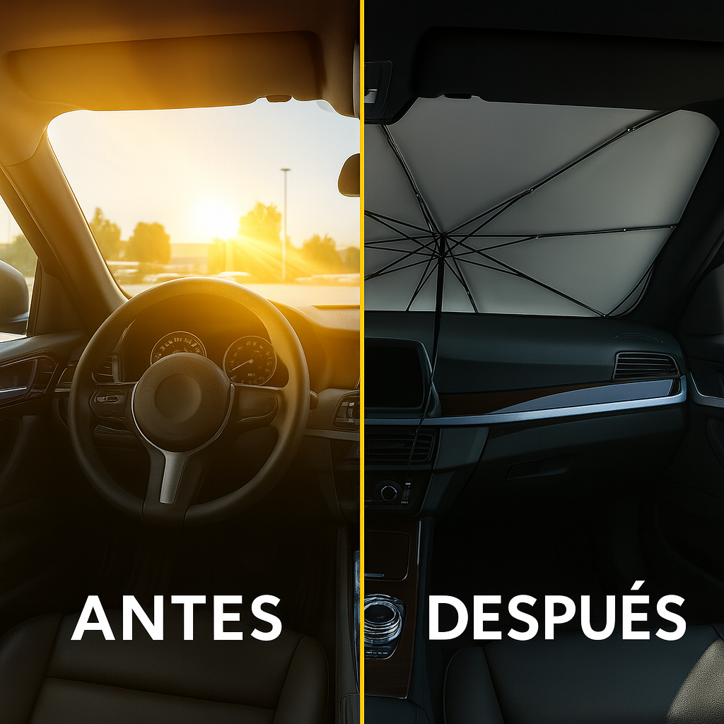El Parasol para tu Coche - Protección Solar Instantánea : SundGuard