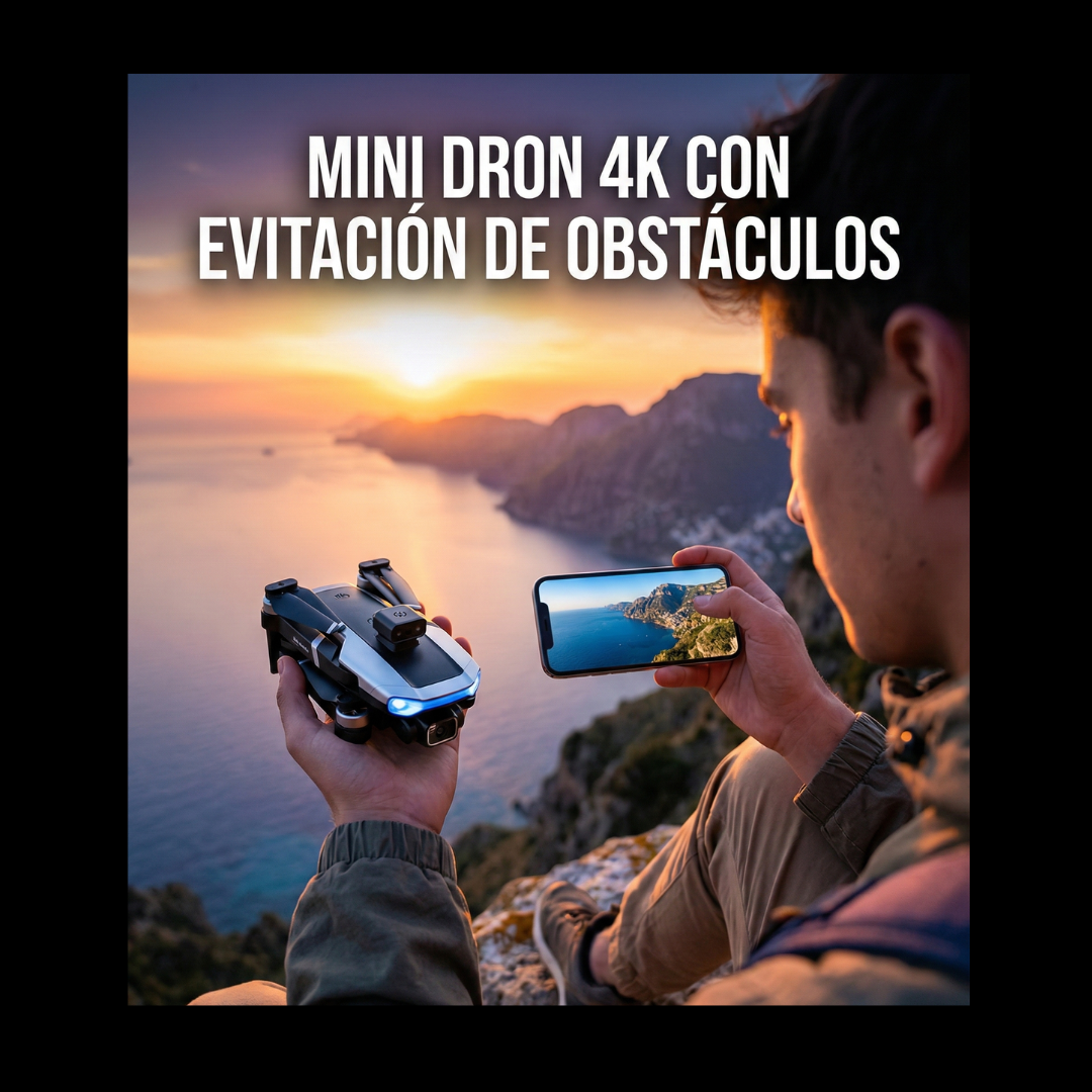 Mini Dron 4K K102PRO™ con Evitación de Obstáculos