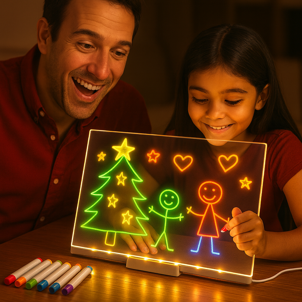 Pizarra LED Creativa™ – Dibuja, Ilumina y Borra Sin Parar